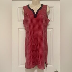 Nautica Navy and Pink Stripped Dress